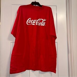Vtg Everything Coca-Cola red T-shirt 2XL Made in USA